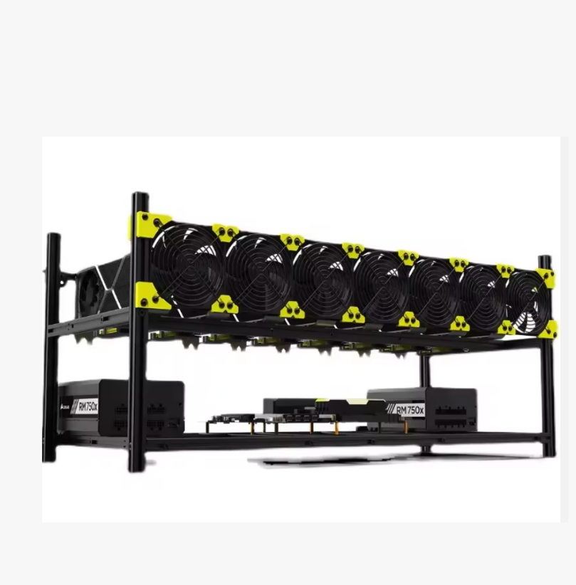 Gpu Mining Rig Frame 8 Gpu - Rak Komputer VEDDHA Aluminium yang Dapat