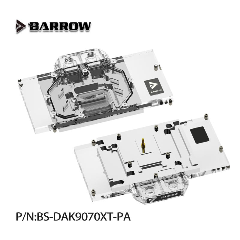 Rx 9070 16Gb - Barrow BS-DAK9070XT-PA Water Block GPU untuk