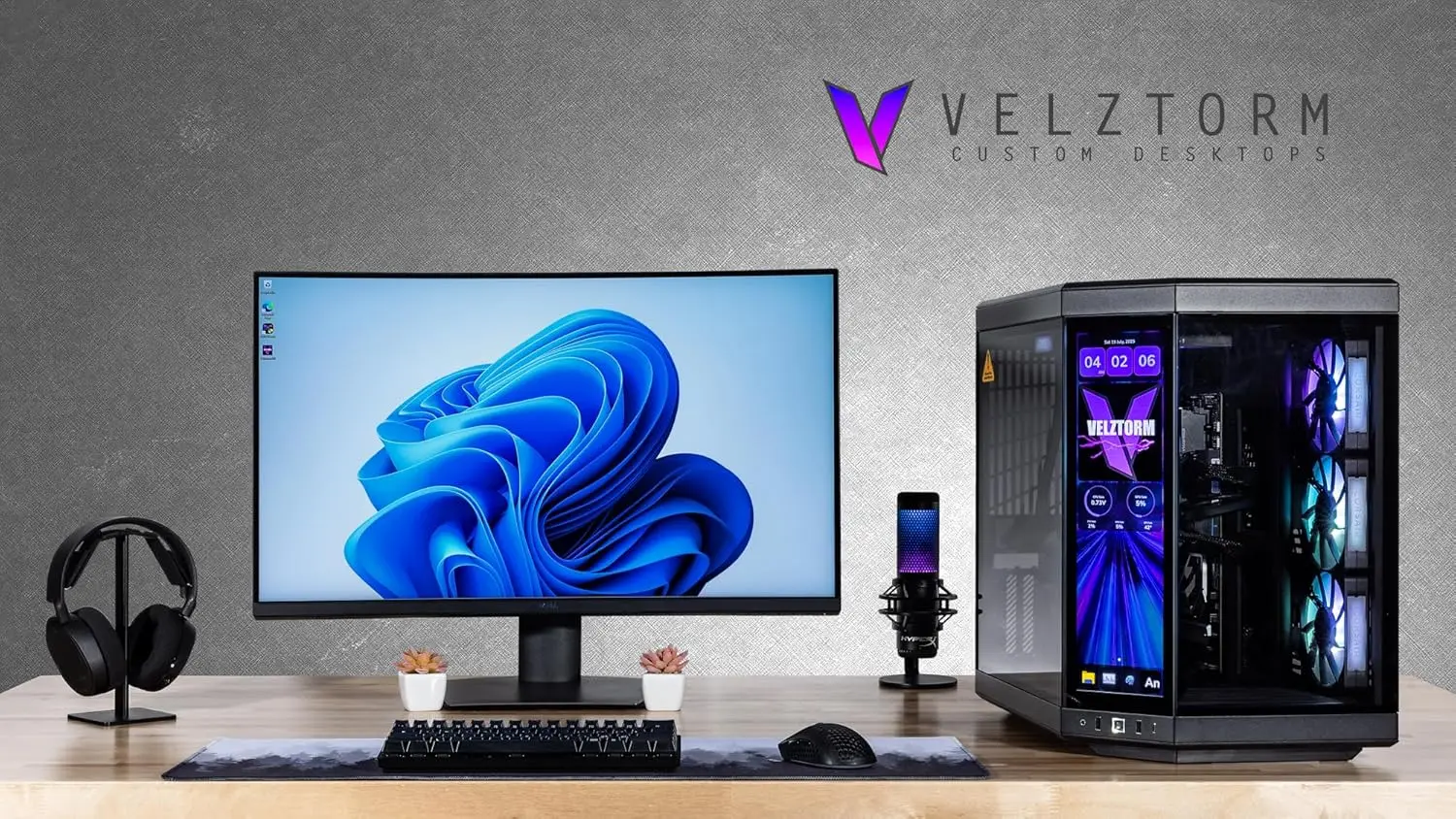 Velztorm LCD Hitam Praetix, PC - Rtx 5080 16Gb ulasan dan harga