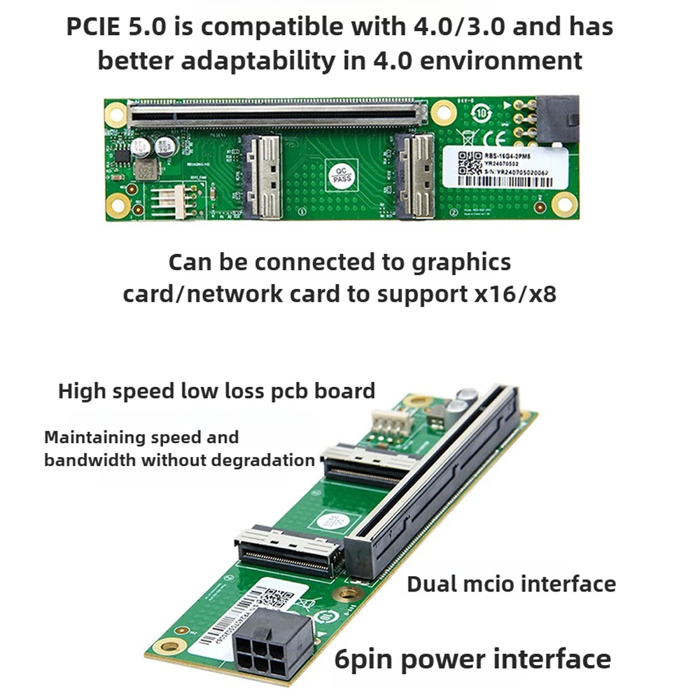 ADT-Link PCIe 5.0 X16 Ke Kartu - Pcie 5.0 Gpu Riser Cable ulasan dan harga