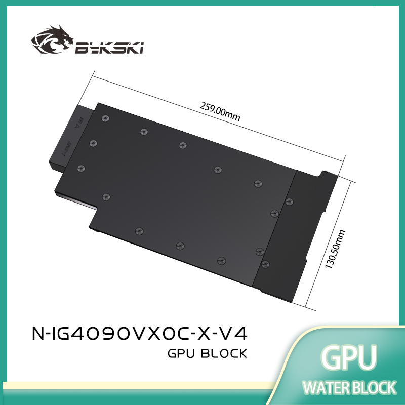 Blok GPU Bykski untuk Kartu Vi - Rtx 4090 Water Block ulasan dan harga